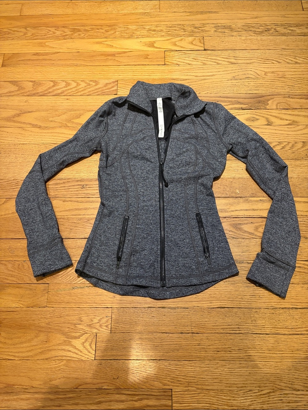 lululemon athletica Heathered Gray Define Zip-Up Jacket Size 4
